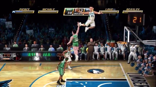 Nba Jam 2010 gameplay Kevin Mchale boom shakalaka смотреть онлайн