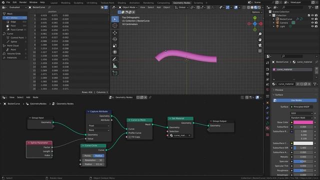 Applying a Gradient Texture to a Curve (Geometry Nodes0 смотреть онлайн