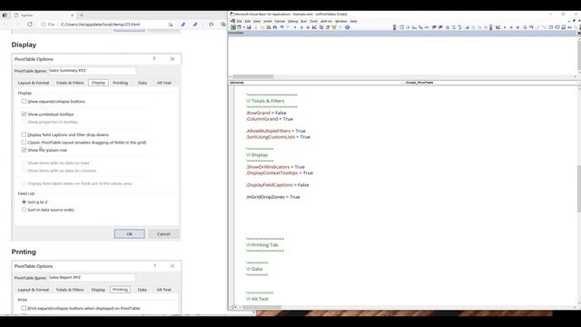 Automate Excel Pivot Table with VBA | Configure Pivot Table Options | Lesson 2 смотреть онлайн