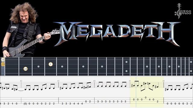 Megadeth - Symphony Of Destruction (Bass Tabs And Notation ) By  @ChamisBass   #chamisbass #basstab