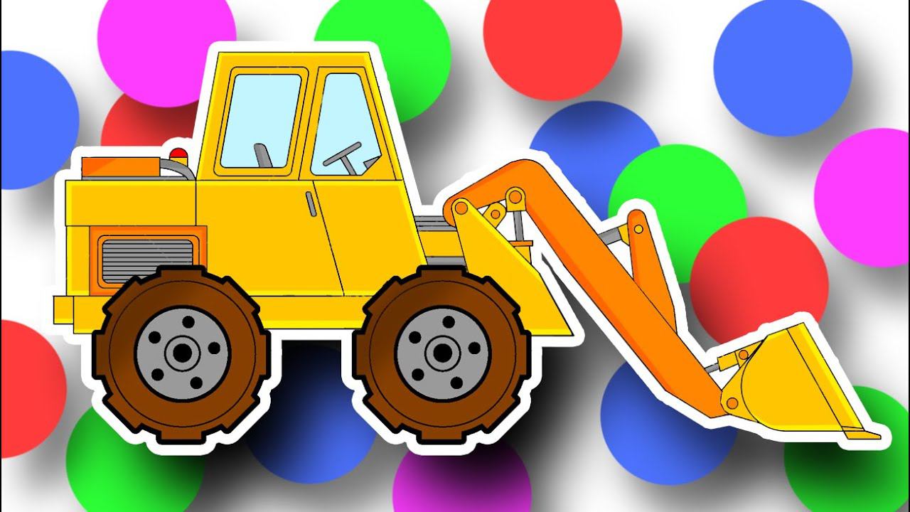 Рабочие Машинки - ЭКСКАВАТОР. Собираем строительную технику из разных ДЕТАЛЕЙ смотреть онлайн