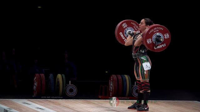 Eva Gurrola (63) - 120kg Clean and Jerk @ 2015 Senior World Championships смотреть онлайн