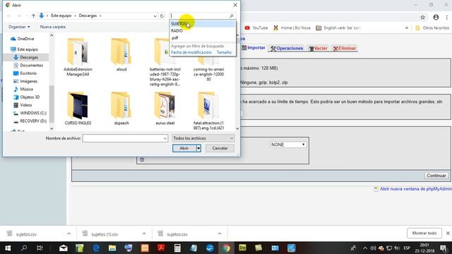 IMPORTAR EXPORTAR TABLA BASE DATOS MYSQL MODIFICAR DATOS смотреть онлайн
