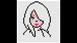 Как нарисовать красивую девушку по клеточкам