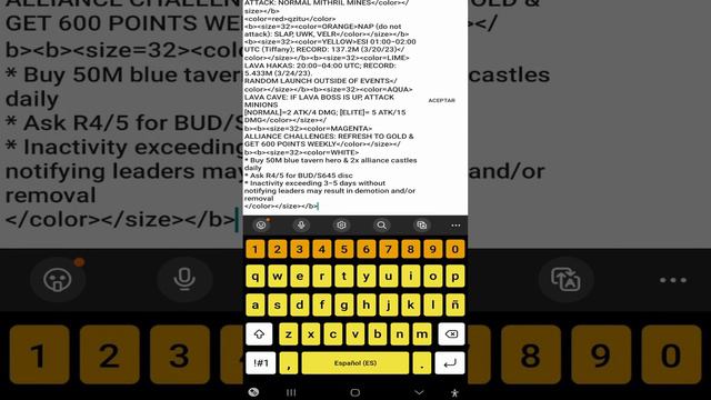 KINGDOM GUARD | Editar Tabla de alianza (HTML) смотреть онлайн
