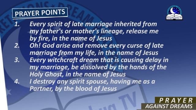 PRAYER AGAINST DREAMS OF LATE MARRIAGE - Deliverance Prayers From Marital Delay смотреть онлайн