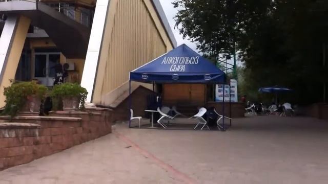 Алмата, Казахстан. вид на город. смотровая площадка смотреть онлайн