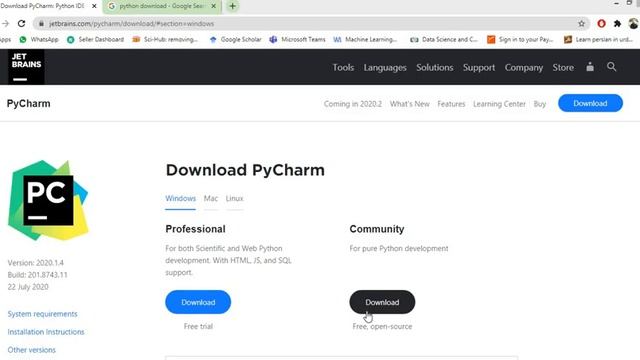Download and install pycharm IDE on Windows 8 /8.1/10 | creating and running first python project смотреть онлайн