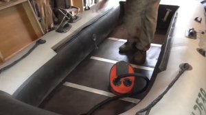 Результат хранения лодки пвх зимой в сложенном состоянии.