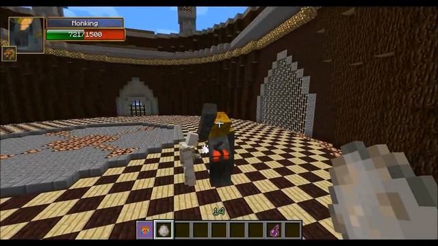 IRON GOLEM VS. MONKING - Minecraft Mob Battles - Arena Battle - Chocolate Quest Mod смотреть онлайн