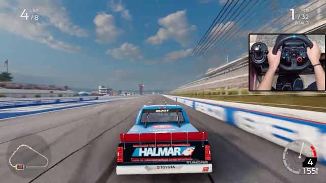 Toyota Tundra Carrer Mood | Nascar Heat 5 | Logitech G29 Gameplay смотреть онлайн