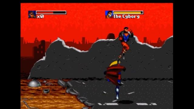 Sega Mega Drive 2 (Smd) 16-bit The Death and Return of Superman Мультик-Заставка, Битва с Боссами