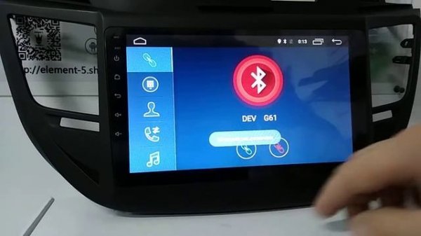автомагнитола штатная ELEMENT 5 Android ( 4 G internet, WiFi ) краткий видеобзор