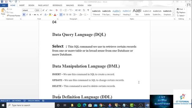 All Types of SQL Commands with Example | SQL commands tutorial for beginners | DQL DDL DML DCL| DBM смотреть онлайн