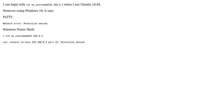Raspberry Pi: Raspberry SSH works on Linux but access denied on Windows 10 смотреть онлайн