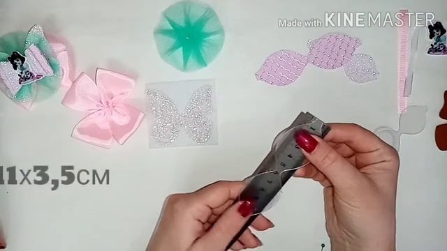 МК канзаши бантики из репсовых лент и кожзама " Энчантималс"//Девочка-панда//Бантики из репса //DIY смотреть онлайн