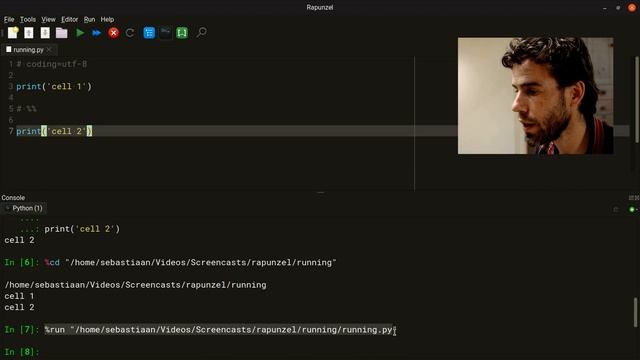 Running Python code with Rapunzel Code Editor смотреть онлайн