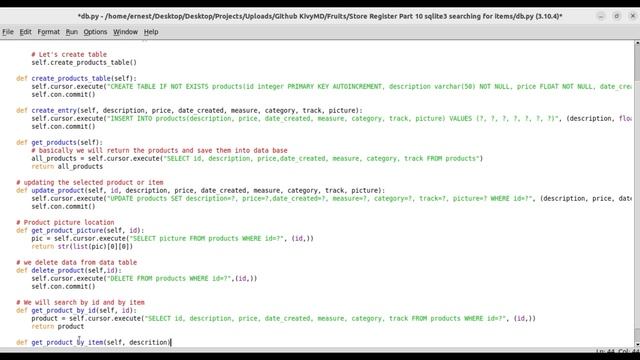 How to make Store Product Register with Kivy/kivyMD ? Part 10: SQLite Searching for items смотреть онлайн