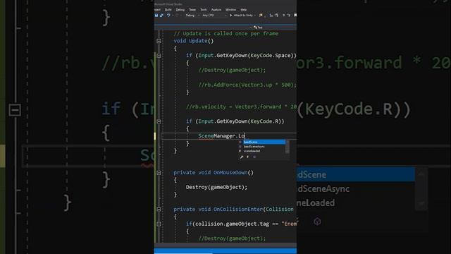 Unity Loading a New Level - Unity C# Scripting Tutorial смотреть онлайн