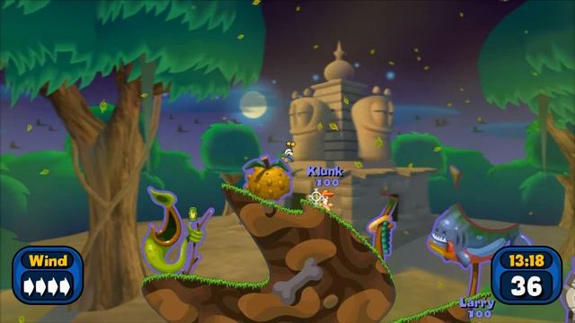 Worms Reloaded Gameplay Maxed out 1920x1080 5770HD Q8200 HD смотреть онлайн