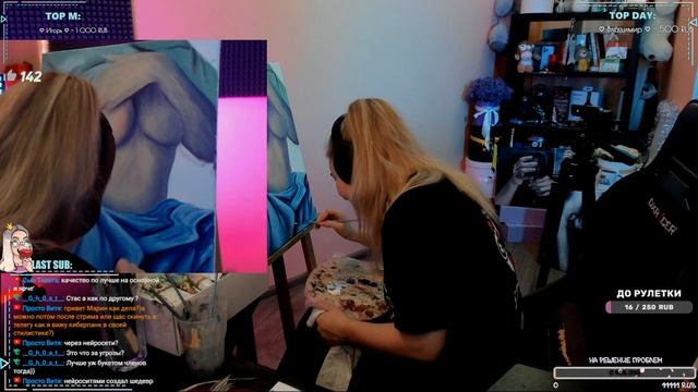 Я ХУДОЖНИК - Я ТАК ВИЖУ! РИСУЮ КАРТИНУ НА МОЛЬБЕРТЕ смотреть онлайн