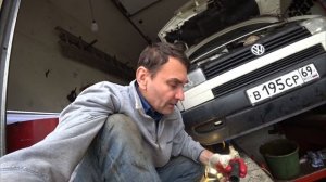 Т4 система охлаждения замена патрубка VW T4