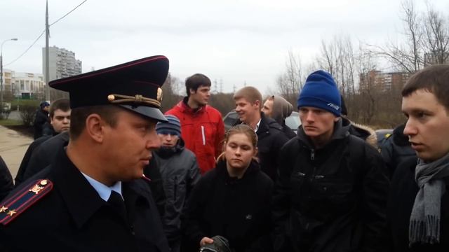 Сев. Бутово.Ратная 8.Общение с полицией. смотреть онлайн