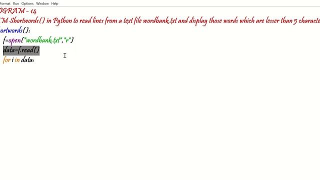 WAM Shortwords to read lines from a txt file & display those words which are less than 5 characters смотреть онлайн