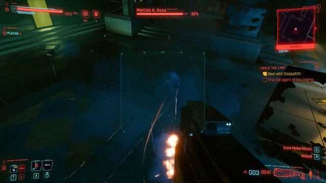 Find the agent in the cinema I Walk The Line Cyberpunk 2077 смотреть онлайн