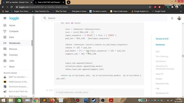 BERT as classifier || NLP - Text Classification : Real or Not смотреть онлайн