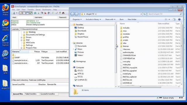 Drupal Installation using FTP смотреть онлайн