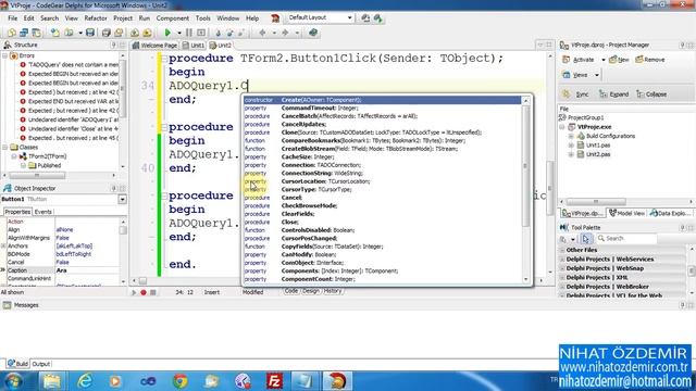Delphi Veri Tabanında Sorgu (AdoQuery) смотреть онлайн