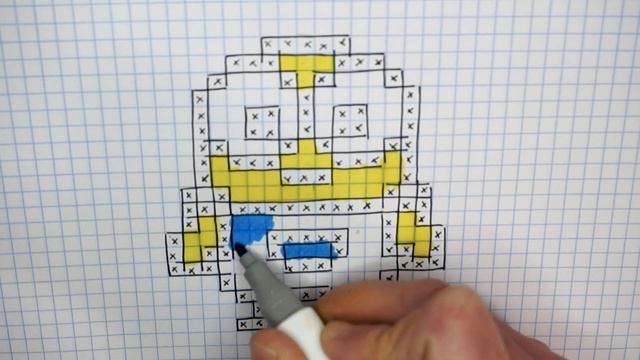 Handmade Pixel Art - How to draw a Minion #pixelart смотреть онлайн