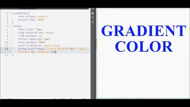 CSS3 Gradient Text Color | Tutorial for Beginners смотреть онлайн