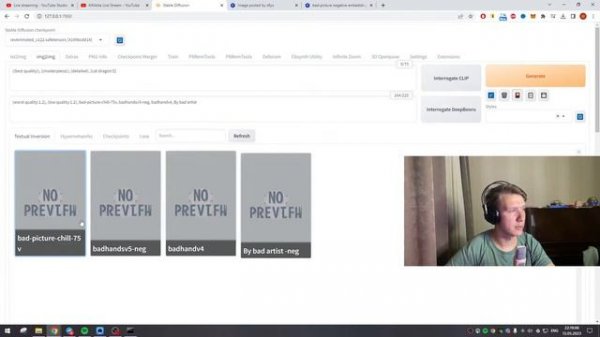 Стрим о Stable Diffusion! Разбираем Промты, Генерации и как делать одинаковых девушек!