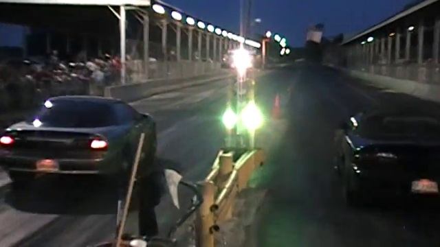 Black Camaro Mickey Mouse And Tan Camaro Race At The Gut On 7 3   June 3