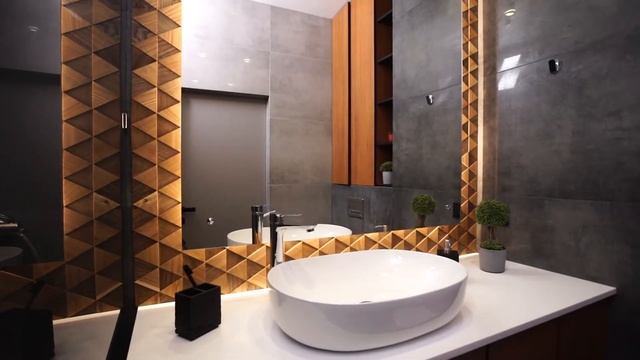 Karragach Design деревянная плитка в интерьере смотреть онлайн