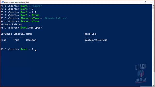 Lesson 8 - Code with Football - PowerShell Data Types смотреть онлайн