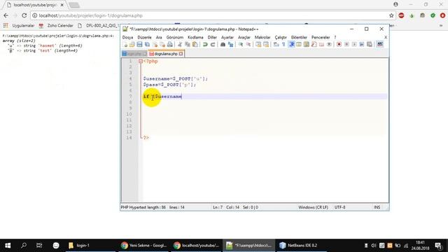 PHP ile Örnek Projeler / Login Sayfası Yapımı -1 смотреть онлайн