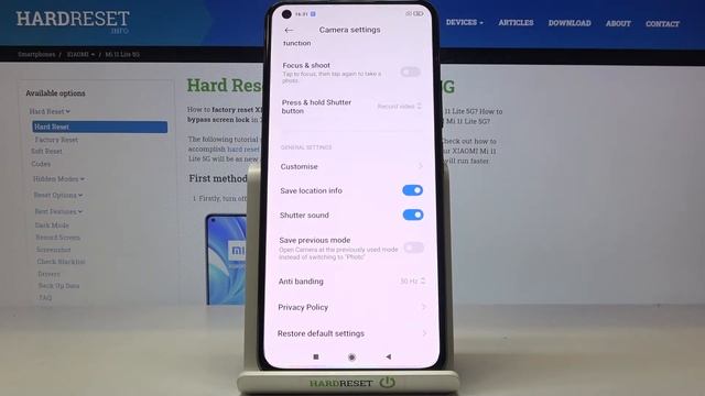How to Reset Camera on XIAOMI Mi 11 Lite 5G – Remove Camera Effects смотреть онлайн