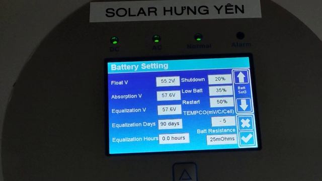 SUN-5K-SG03LP1-EU Cài Đặt Acquy và các thông số смотреть онлайн