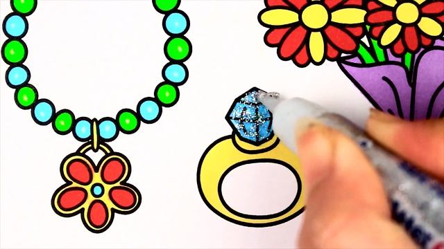 Coloring Bunch of Flowers - Drawing And Coloring Pages For Kids смотреть онлайн