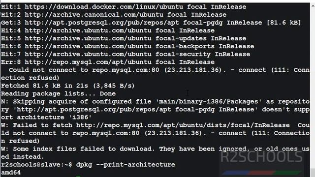 N Skipping Acquire Of Configured File 'main/binary-i386/Packages' As Repository