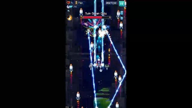 Galaxiga Classic Arcade Game: Boss Twin Ocean Owls-Easy