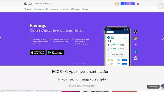 ECOS MINING. Топовый Облачный Майнинг 2021. Платит. Деньги в интернете есть