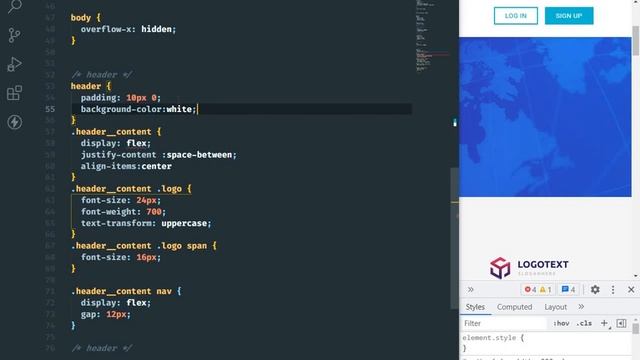 HTML And CSS Template - #07 - Create Header (Part 2) смотреть онлайн