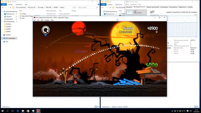 XENIA Xbox 360 Emulator - Angry Birds Trilogy, Gameplay, Playable, incredible progress смотреть онлайн