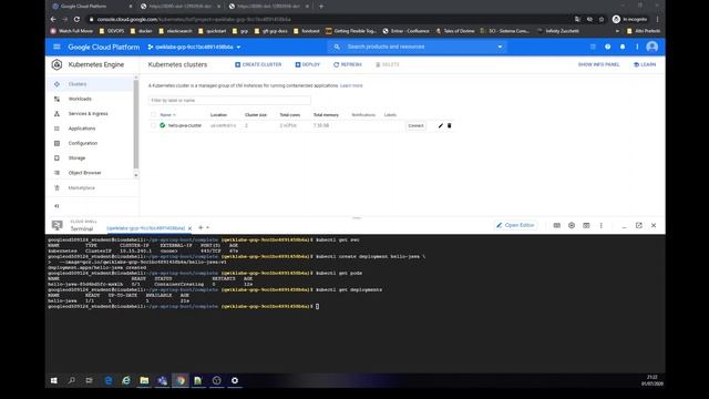 Google Cloud Platform: kubernetes Roll Back Deployment смотреть онлайн