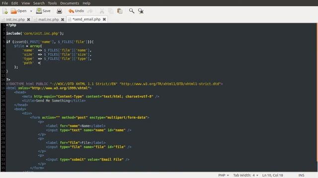 PHP Tutorial: Email File Attachments [part 01] смотреть онлайн