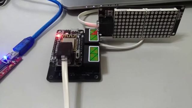 LED Matrix Display (sketch uploading)= ESP8266 + LED Matrix (HT16K33) + iotblockly смотреть онлайн
